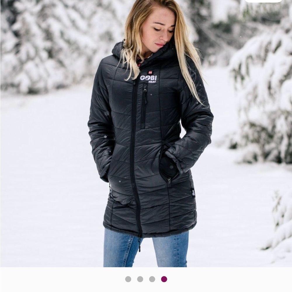 Gobi Heat Victoria Women’s 5 Zone Heated Lightweight Puffer Jacket Horizon Blue